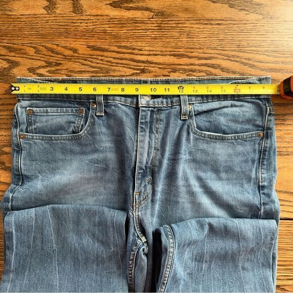 Levi’s 514 Jeans Classic Straight Fit Blue Jeans Men’s Size 36 X 30 - Picture 4 of 6